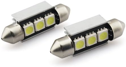 2x 3 SMD LED 36mm 239 272 Canbus No Error Xenon White LED Number Plate Bulbs(shipments From Usa)