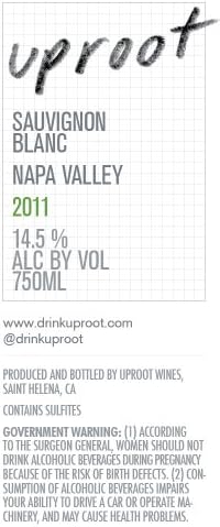 2011 Uproot Wines Sauvignon Blanc 750 mL