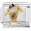 Crystal Gem Boy November Birthstone Italian Charm