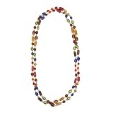 Recycled Glass, Metal Wire Multi Long Necklace Live Long and Prosper Long Necklace [Multi]