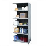 IMAGE OF Hi-Tech Shelving Medium-Duty Closed Type Add-on Unit with 6 Shelves Size: 87