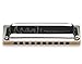 Suzuki Manji M-20 Professional Diatonic 10-Hole Blues Harmonica, Key of A