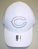 NFL Men's Chicago Bears End Zone White Structured Flex Hat - Tw90Z (White, Large/X-Large)