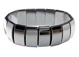Unisex Stretch Hematite Chain Link Bracelet (7mm, 9mm)