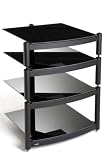 Atacama Equinox 4 shelf Hi-Fi stand in Black