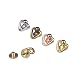 Driak 8pcs brass Solid Screw Nail,Ball post with Triangle Ring D-ring Rotate Nail Rivet chicago screw leather craft