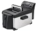 Kitchen & Housewares : Tefal Family Semi Pro Fryer FR401515, Chrome and Black, 3 Litre Oil Capacity, 1 kg Food Capacity