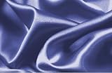 Soft Silky Satin Solid Navy Blue 4pc Deep Pocket Sheet Set for California-cal King Bed