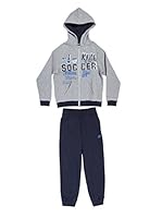 Lotto Chándal Arthur Fl Hd Cuff B (Gris Jaspeado / Azul Marino)