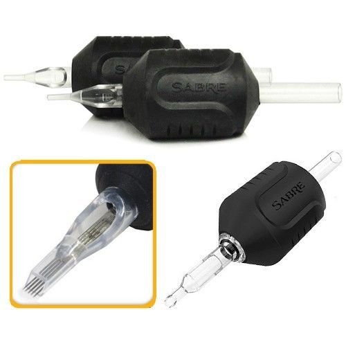 7 Flat Sabre Trident 1.25" Rubber Disposable Tubes (15-Pack)