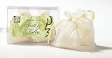 Baby Keepsake: Asian Leaf Motif Personalized Fresh Linen Scented Bath Salts - Unassem (Set of 20)