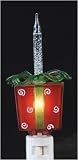 Pack of 6 Whimsical Red Present With Swivel Plug Bubble Night Lights #165340