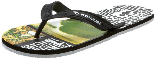 Rip Curl Mens A.O.T.S. Flip Flop,Black,12 M US
