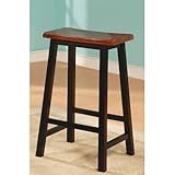 29 Barstool Oak and Black (Set of 2) by Coaster