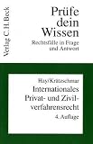 Produkt-Bild: Internationales Privat- und Zivilverfahrensrecht: Rechtsstand: Januar 2010