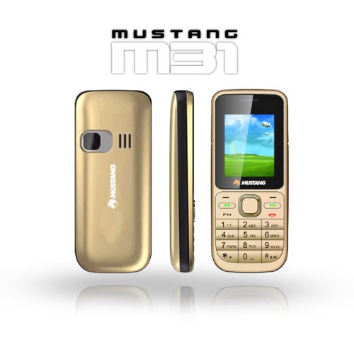 Mustang PHONEM1B-R Handy M31 (2,54 cm (1,8 Zoll) TFT Farbdisplay, Quadband, MicroSD-Slot, Dual SIM Karten, VGA Kamera, Bluetooth, MP3/MP4 Player,  ...