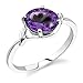 Sterling Silver 1.50 cts Oval Shape Amethyst Ring title=