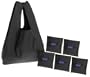 BAGGU Reusable Shopping Tote - 6-Pack,Black,one size