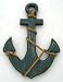 18" Wood Anchor w/Crossbar Boat Decor