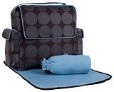 Circle With Turquoise Trim Messenger Diaper Bag
