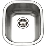 Houzer CS-1407-1 Club Series Undermount Medium Bowl Bar/Prep Sink