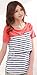 Bearsland Women's Striped Breastfeeding Shirts Maternity Nursing Tops