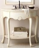 Marias Vanity, 35Hx36W, ANTIQUE CREAM