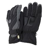 Mens Thermal Padded Gloves with Palm Grip and Adjustable Strap
