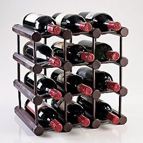 Modular 12 Bottle Wine Rack (Mahogany by Wine Enthusiast