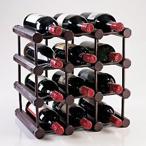 Modular 12 Bottle Wine Rack (Mahogany by