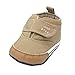Weixinbuy Baby Boy's Canvas Soft Sole Sneaker High Shoe Khaki L
