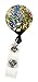 Buttonsmith Tiffany Wisteria Tinker Reel Retractable Badge Reel - with Alligator Clip and Extra-Long 36 inch Standard Duty Cord - Made in The USA