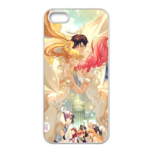 iPhone 5S case - [Sailor Moon Series] case for Apple iPhone 5 5S case rubber TPU cover case (Black/white)