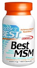 Doctor's Best Best MSM 1000 mg, 180-Capsules