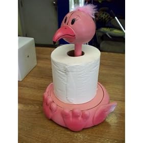 Beautiful Flamingo Paper Towel holder for Kitchen or Bathroom by dc mach clearance