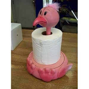 Beautiful Flamingo Paper Towel holder for Kitchen or Bathroom by dc mach clearance