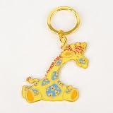 Girafe Porte-clés Porte-clef Bijoux de Sac Jaune