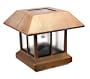 Paradise GL23237AC Cast Aluminum Solar Two-in-One Lantern Light, Copper