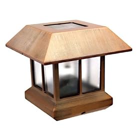 Paradise GL23237AC Cast Aluminum Solar Two-in-One Lantern Light, Copper