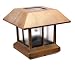 Paradise GL23237AC Cast Aluminum Solar Two-in-One Lantern Light, Copper