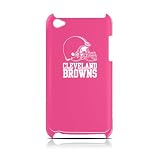 NFL Cleveland Browns Varsity Jacket Hardshell Case for iPod Touch 4G, Pink, 4.4x2.4-Inch