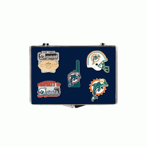 NFL Pin-Set / 5 Pins Miami Dolphins