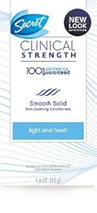 Secret Clinical Strength Advanced Solid Antiperspirant & Deodorant Light And Fresh Scent 1.6 Oz (Pack of 2)