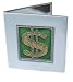 Gold Dollar Sign Double Mirror Compact