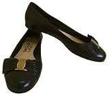 Salvatore Ferragamo Lolie Nero Black Leather Flats