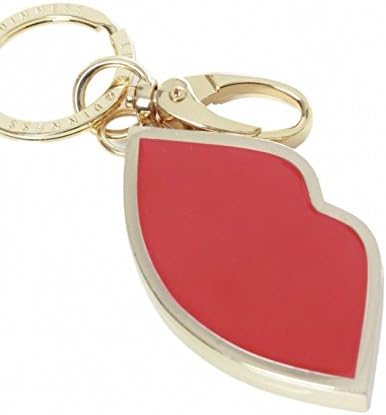 Lulu Guinness Enamel Lips Keyring Red One Size