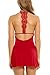 Avidlove Sleepwear Womens Chemise Sexy Nightie Full Slip Lace Babydoll Dress Red Small