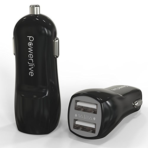 Car charger powerjive dual-port high-speed 2.1a usb car…