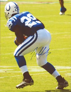 Joseph Addai Signed Indianapolis Colts 8x10 Photo