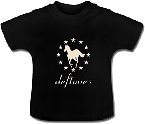 Shangmai Custom Deftones Baby girls and boys Toddler t Shirt black